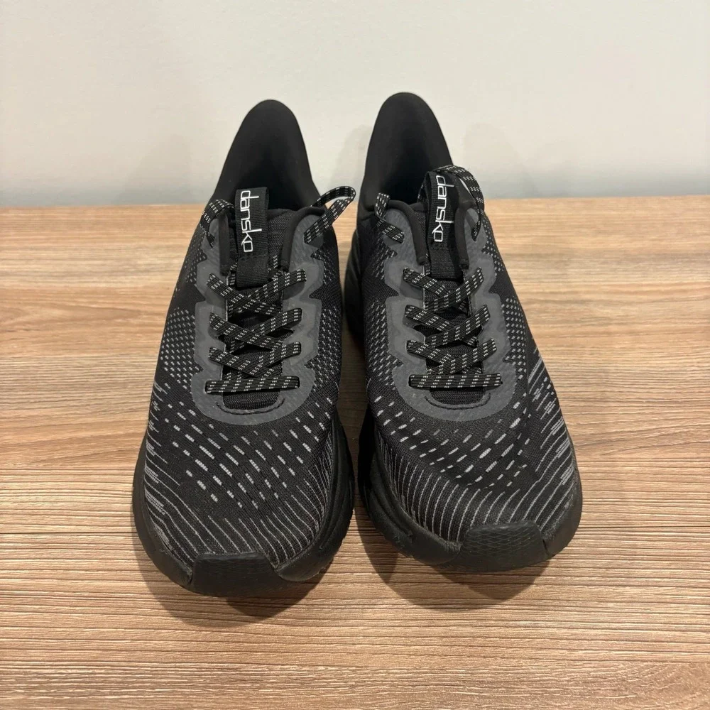 Dansko Peony Pace Walking Shoes Black 37 Comfort Athletic Sneakers 4207106194